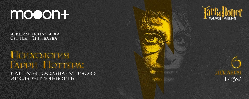  Психология Гарри Поттера: как мы осознаём свою исключительность. Лекция Сергея Янгибаева  в Минске 6 декабря 2025 