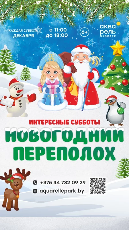 Интересные субботы «Новогодний переполох» мероприятие в Минске 7 декабря