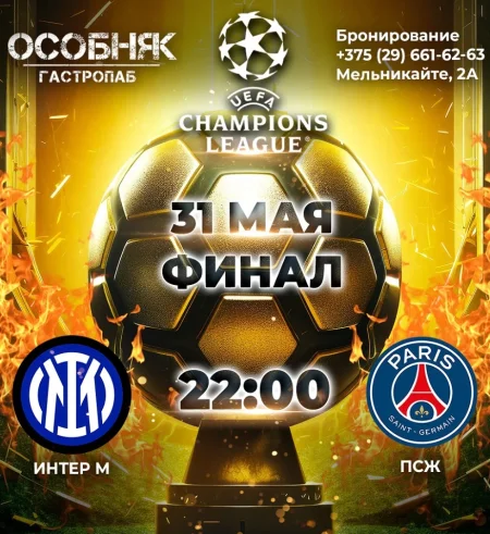 Лига чемпионов. Финал в Минске 31 мая