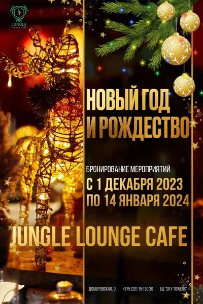 Новый год и Рождество в Jungle Lounge Cafe  in  Minsk 2 december 2023 of the year