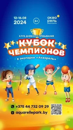Детский клуб дневного пребывания «Кубок Чемпионов»  в  Минске 12 августа 2024 года