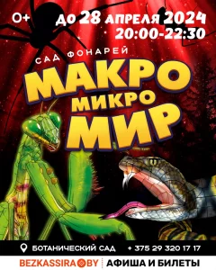 Сад фонарей "Макро Микро МИР"  in  Minsk 16 december 2023 of the year