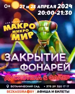 Сад фонарей "Макро Микро МИР"  в  Минске 16 декабря 2023 года