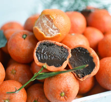 Chocolate tangerines  in  Minsk 22 november 2022 of the year