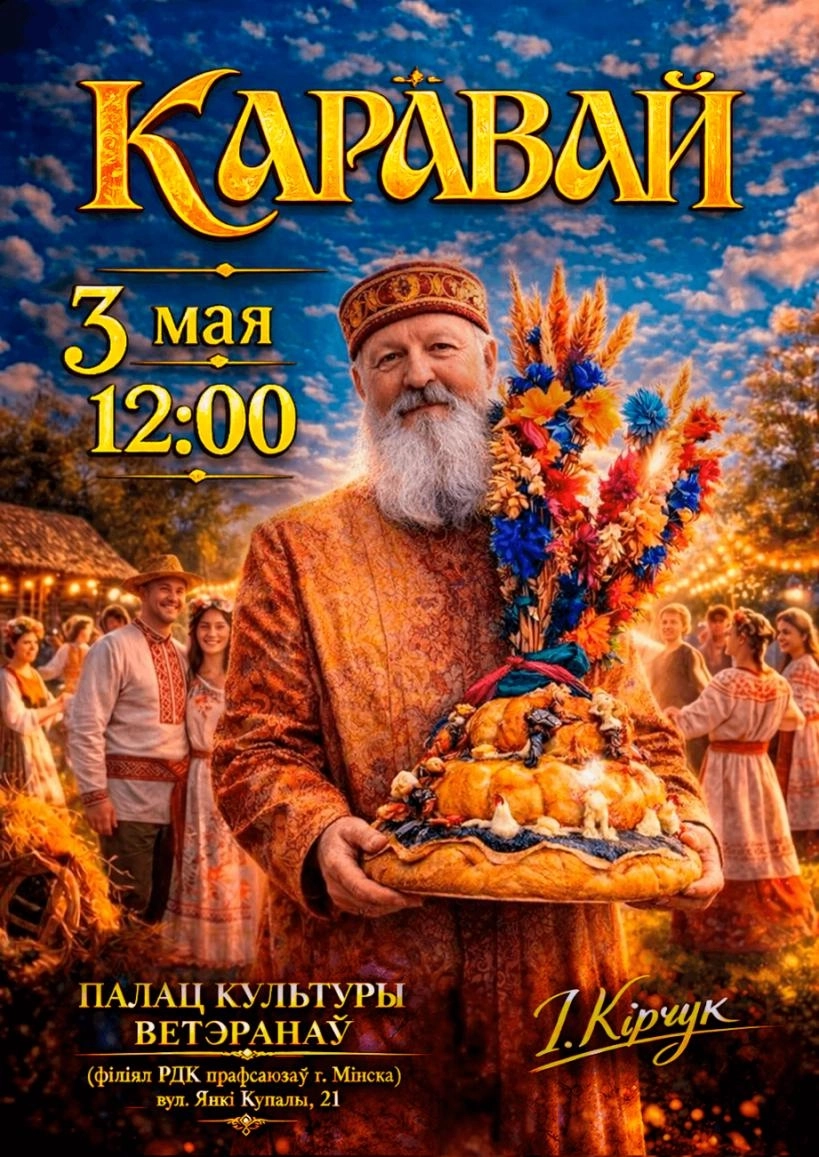 Каравай. Концерт Ивана Кирчука концерт в Минске 3 мая