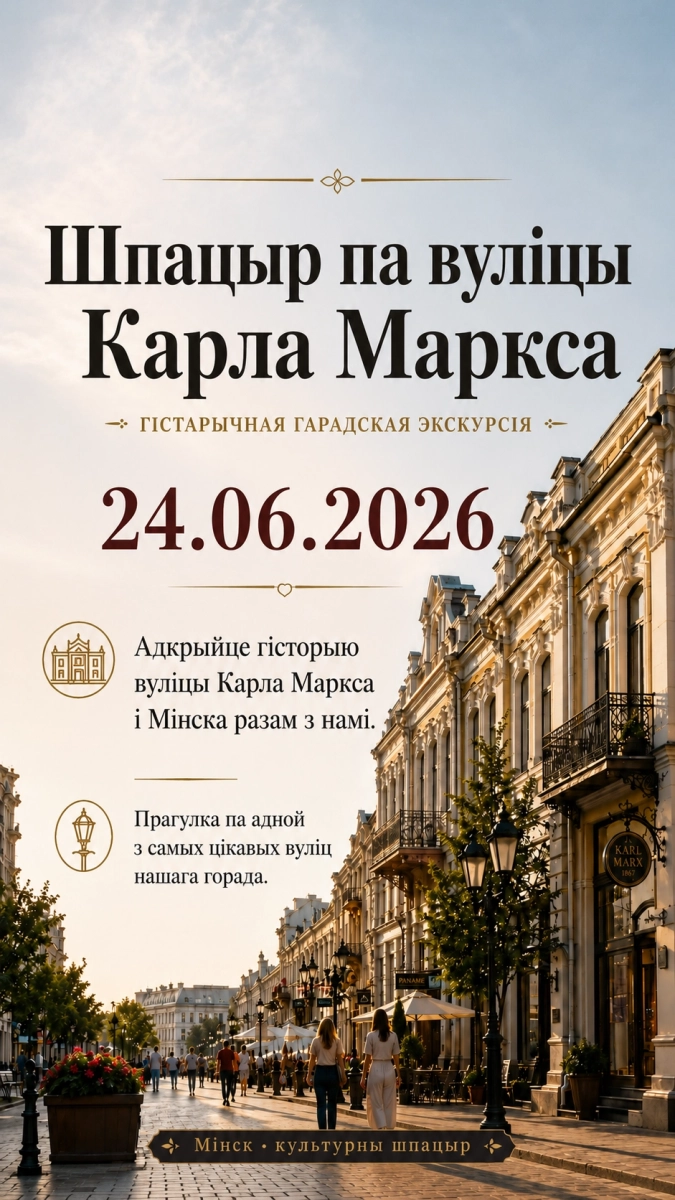 Экскурсия по городу в Минске 24 июня 2026 года
