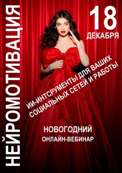 Новогодний вебинар по нейросетям ZOOM 18 декабря 2025 