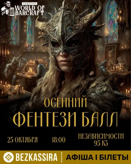 Осенний Фэнтези-Бал в таверне World of Barcraft  в  Минске 25 октября 2025 года