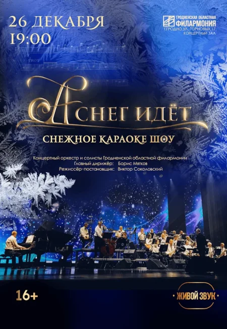 Снежное караоке-шоу "А снег идёт" 16+ в Гродно 26 ноября
