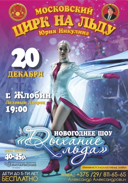 Московский цирк на льду Юрия Никулина в Жлобине 20 декабря