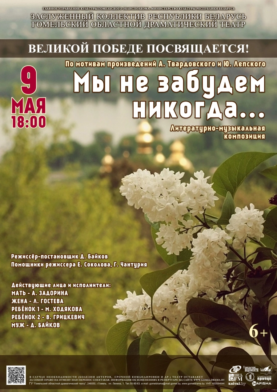 Мы не забудем никогда мероприятие в Гомеле 9 мая