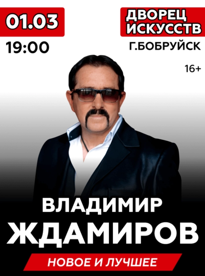 Владимир Ждамиров в Бобруйске 1 марта 2026 года