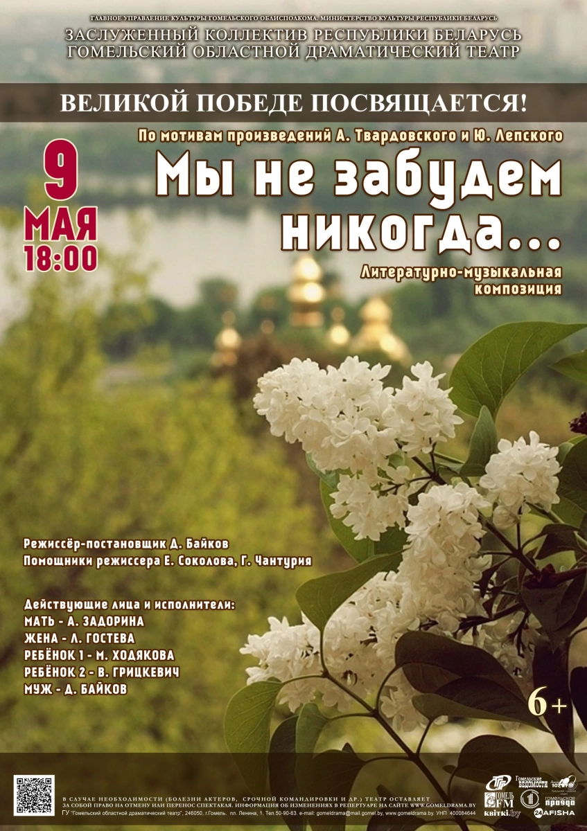 Мы не забудем никогда  в  Гомеле 9 мая 2026 года