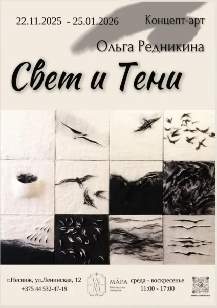 Редникина Ольга «Свет и Тени» персональная выставка  22 ноября 2025 года