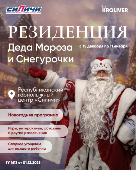 Резиденция Деда Мороза в Силичах в Логойске 15 декабря